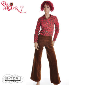 W26.32 HEART TRIANGLE TROUSERS HA018 RBS B08 BROWN