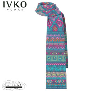 W8.23 IVKO KNIT SCARF AZULEJO WAVE