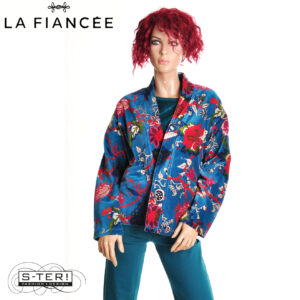 W17.9 LA FIANCEE DHARMA JACKET FLORAL BLUE HFKD2683