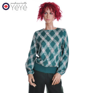 W13.3 Mademoiselle Yéyé RIB&FLOW TOP PLAID 62246