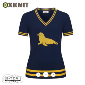 OXKNIT DAMES TOP BLUE SEAL