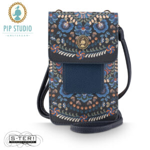 W25.34 Pip Studio PEGGY PHONE BAG RICAMO DARK BLUE