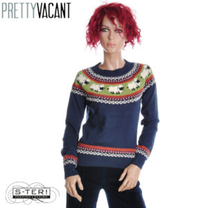 W39.19  PRETTY VACANT FAIRISLE SWEATER SHEEP NAVAL ACADEMY