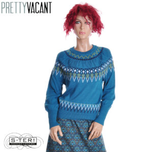 W39.22  PRETTY VACANT OSLO SWEATER CORSAIR TEAL