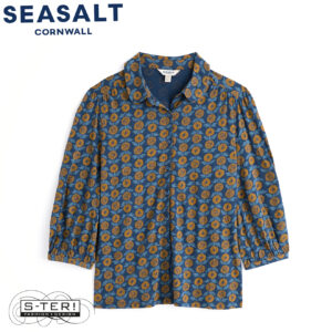 W7.8 Seasalt Cornwall 3/4 EMBRACE SHIRT MARIGOLD SKETCH MARITIME