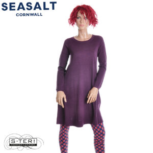 W7.32 Seasalt Cornwall DOVECOTE DRESS LOGANBERRY