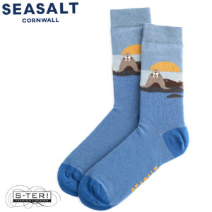 W7.58 Seasalt Cornwall MEN'S ARTY SOCKS ZOZE POINT SQUALL