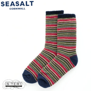 W7.52 Seasalt Cornwall MEN'S CABIN SOCKS GLEBE MULTI
