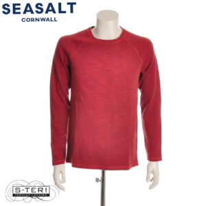 W7.57 Seasalt Cornwall MEN'S KERRIER TOP OCEANGOING DARK CINNAMON