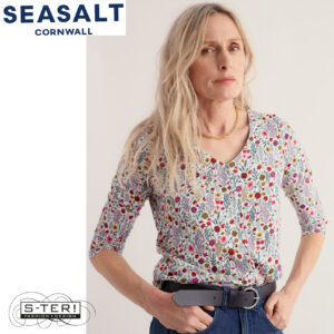 W7.17 Seasalt Cornwall 3/4 STUDIO GLASS TOP WILD BORDERS CHALK