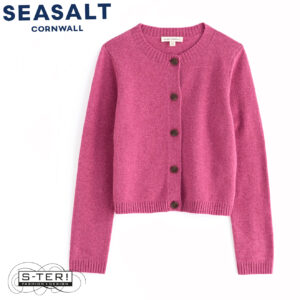 W7.16 Seasalt Cornwall TERN TIDE CARDIGAN ROSA