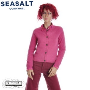 W7.16 Seasalt Cornwall TERN TIDE CARDIGAN ROSA