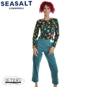 W7.4 Seasalt Cornwall WATERDANCE TROUSER EUCALYPTUS
