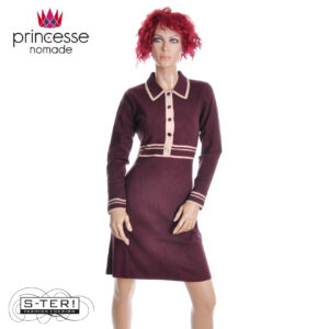 W20.5 PRINCESSE NOMADE MARGAUX DRESS AUBERGINE 26HRM10