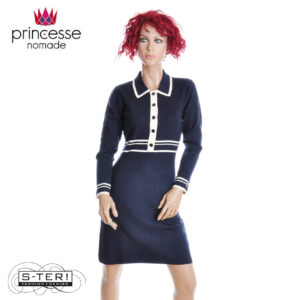 W20.4 PRINCESSE NOMADE MARGAUX DRESS MARINE 26HRM03