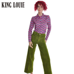 W9.64 KING LOUIE 10752 PAIGE POCKET PANTS BABY CORD POSEY GREEN