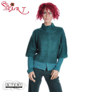 W26.15 HEART BERGAMO SWEATER HX007 KPR D36 JASPER GREEN