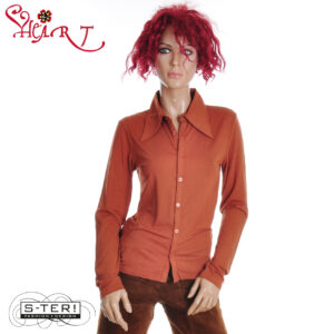 W26.18 HEART MIMAS BLOUSE HK054 BVS W27 MOCHA