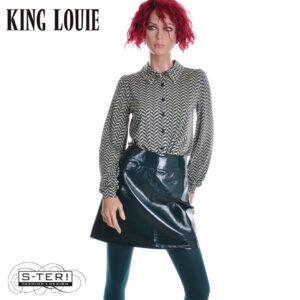 W9.62 KING LOUIE 10644 OLIVIA SKIRT SHINE ALPINE GREEN