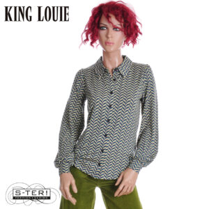 W9.74 KING LOUIE 11025 MAISIE BLOUSE MARAIS EVENING BLUE