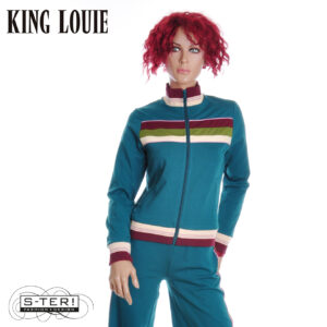 W9.69 KING LOUIE 11034 COLORBLOCK COLJACK DAYTONA SWEAT SPRUCED GREEN