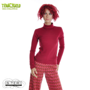 W23.11 Tranquillo MARRYY LONGSLEEVE WOOL COTTON JERSEY TIBETAN RED