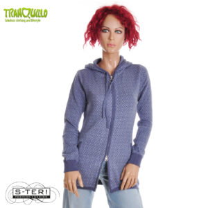 W23.3 Tranquillo NADJAA KNIT CARDIGAN BLUE HEARTS