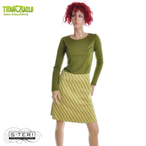 W23.13 Tranquillo SABINEE SKIRT GREEN DIAMOND