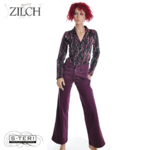 W21.19 ZILCH LOTUS WIDE LEG 62TWIL60.104 PRUNE PURPLE