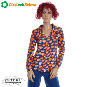 W32.4 CISSI OCH SELMA MATILDA SHIRT 26367 KITTENS KOPPAR ORANGE