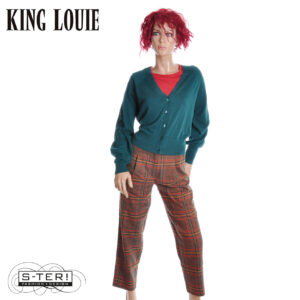 W9.79 KING LOUIE 11059 ALICE PANTS ART CHECK UMBRE
