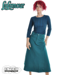 W31.14 LALAMOUR AW26316 RIVER SKIRT PUNTA DI ROMA MEDITERRANEA