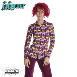 W31.1 LALAMOUR AW26081 SILL BLOUSE COSMIC LOOP
