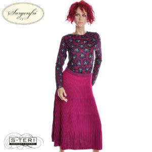 W11.1 SORGENFRI KNIT SKIRT THESSIA PLUM 02262-0154